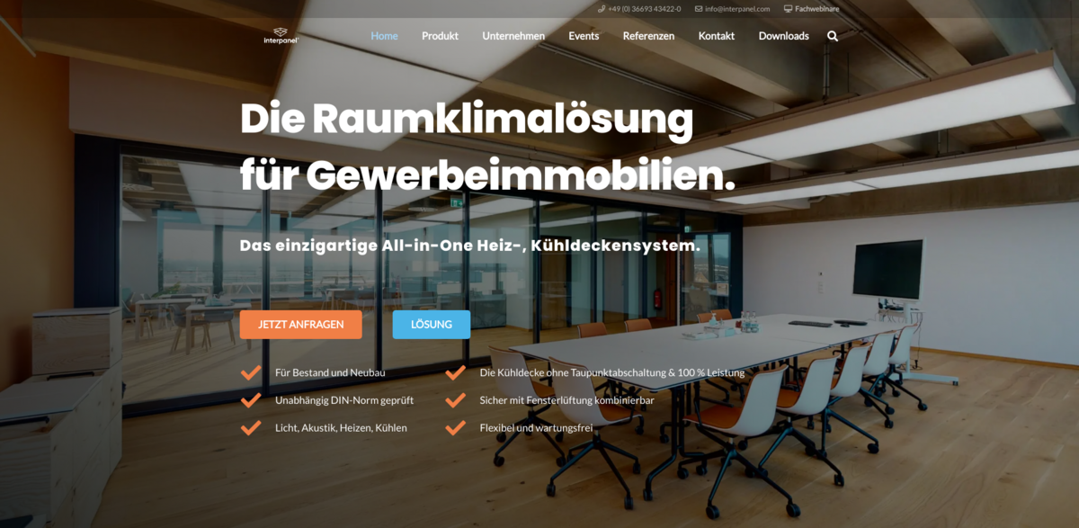 interpanel ceiling system