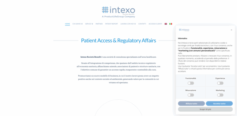 Intexo Società Benefit: Consulting for Sustainable Healthcare Access