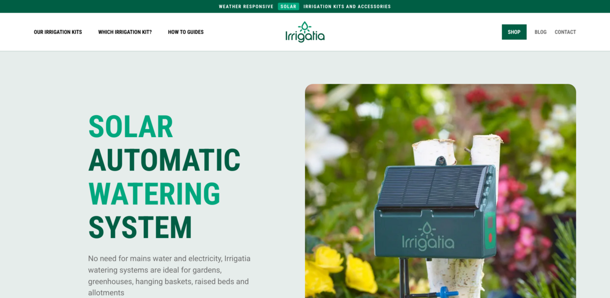 Irrigatia solar irrigation kits