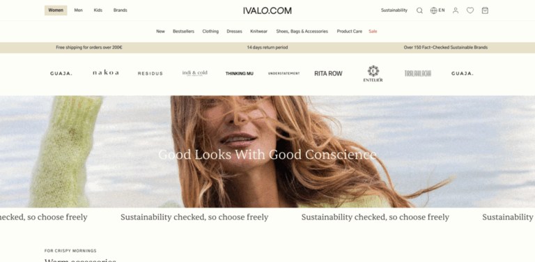 IVALO.COM: Your Destination for Sustainable Fashion Brands