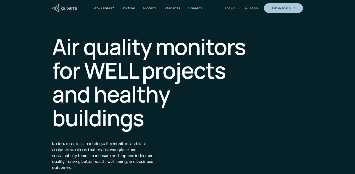 Kaiterra air quality solutions