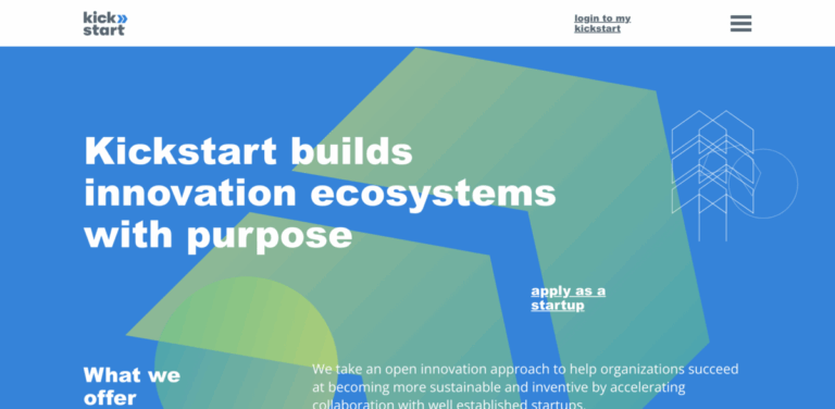 Kickstart: Accelerating Sustainable Innovation through Collaboration