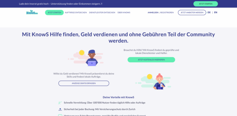 KnowS: A Free Platform Connecting Helpers and Service Seekers