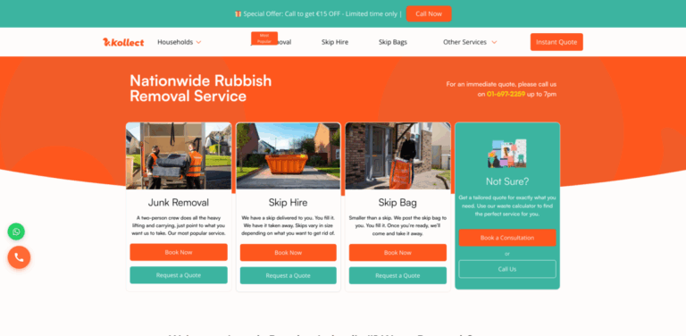 Kollect Waste Removal Service: Hassle-Free Rubbish Clearance in Ireland