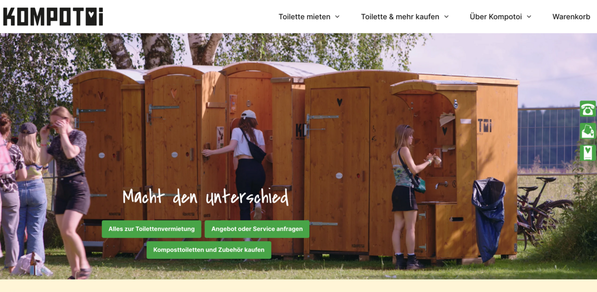 Kompotoi rental toilets