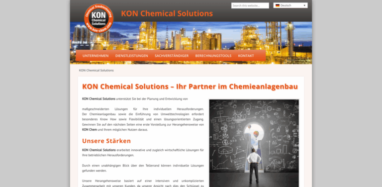 KON Chemical Solutions: Expert in Chemical Plant Construction and Environmental Technology