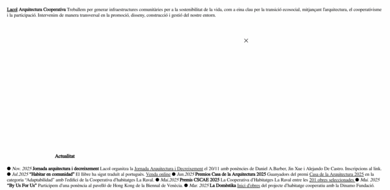 Lacol Architecture: Building Sustainable Community Infrastructures