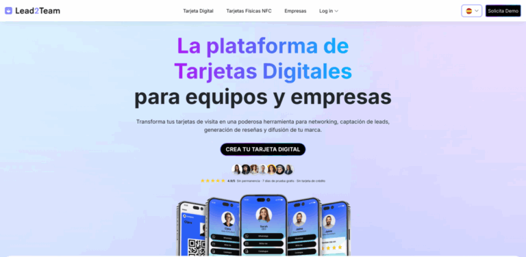 Lead2Team: Transforming Business Networking with Digital Business Cards