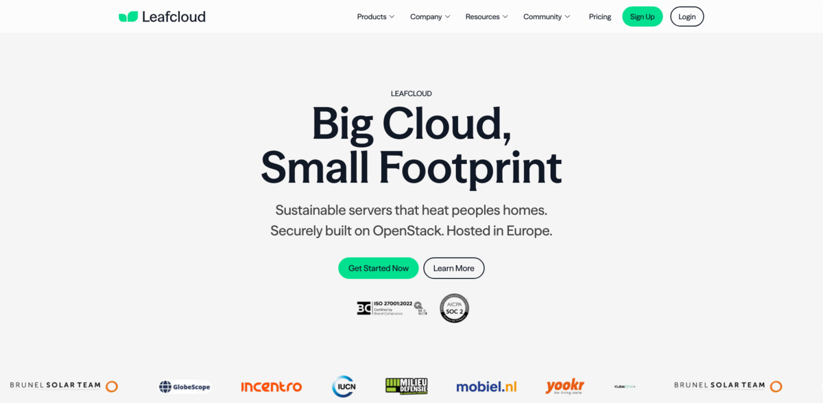 sustainable cloud provider