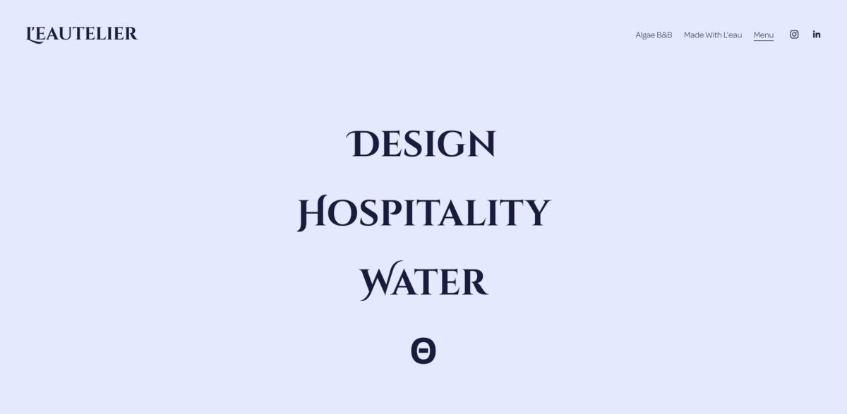 L'eautelier sustainable hospitality