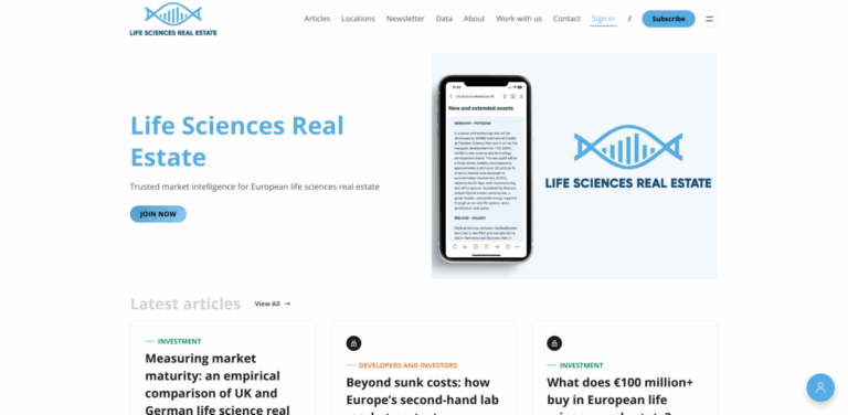 Life Sciences Real Estate: Insights and Trends in European Biotech Property