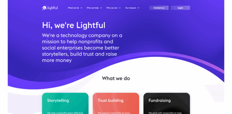 Lightful: Empowering Nonprofits with Digital Storytelling and Fundraising