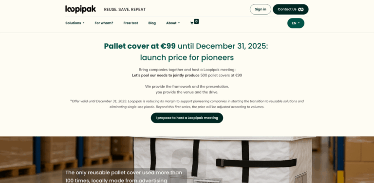 Loopipak: Eco-Friendly Reusable Packaging from Upcycled Materials