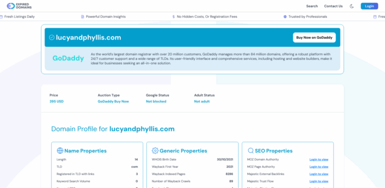Lucy and Phyllis: Your Gateway to Premium Expired Domains
