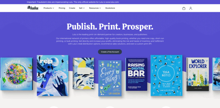 Lulu: Your Go-To Platform for Custom Book Printing and Self-Publishing