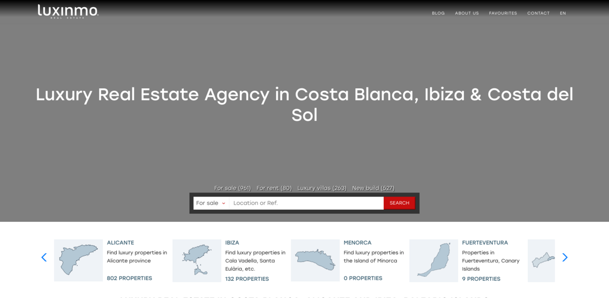 luxury real estate Spain