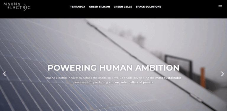 Maana Electric: Innovating Solar Energy Production with TerraBox
