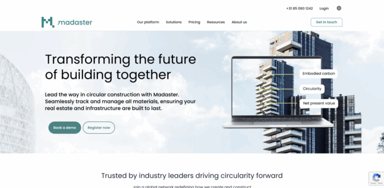 Madaster: Transforming Construction with Material Transparency and Circularity