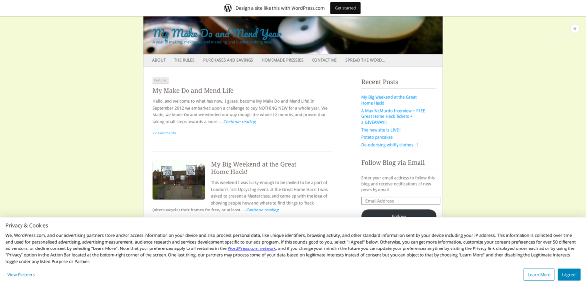 Make Do and Mend Year