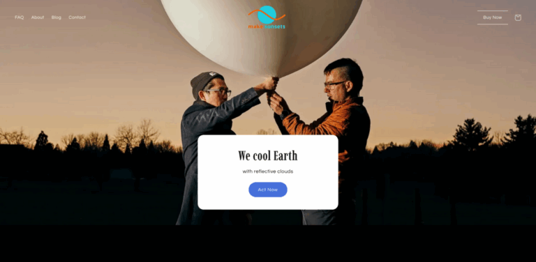 Make Sunsets: Cooling the Earth with Reflective Clouds