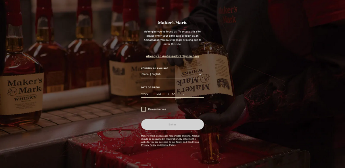 Maker’s Mark bourbon