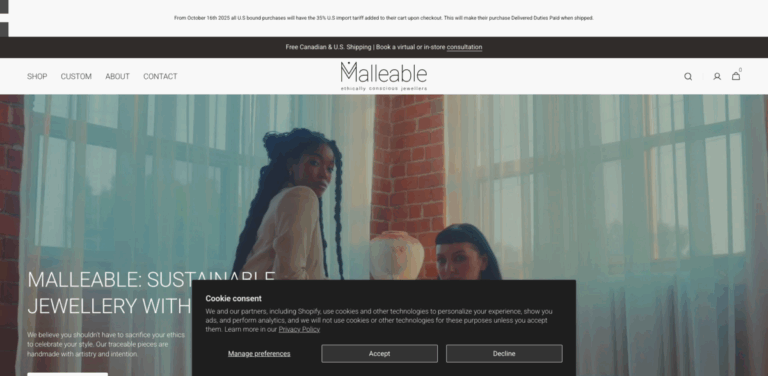 Malleable: A Sustainable Jewellery Studio Committed to Ethical Practices