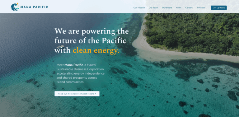 Mana Pacific: Empowering Pacific Island Communities with Clean Energy Solutions