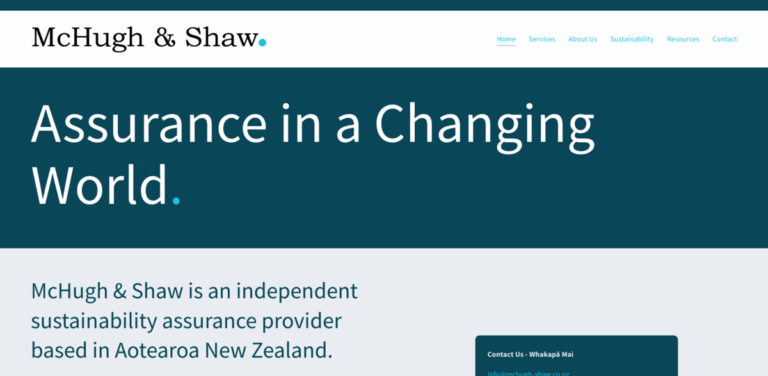 McHugh & Shaw: Independent Sustainability Assurance Provider in New Zealand