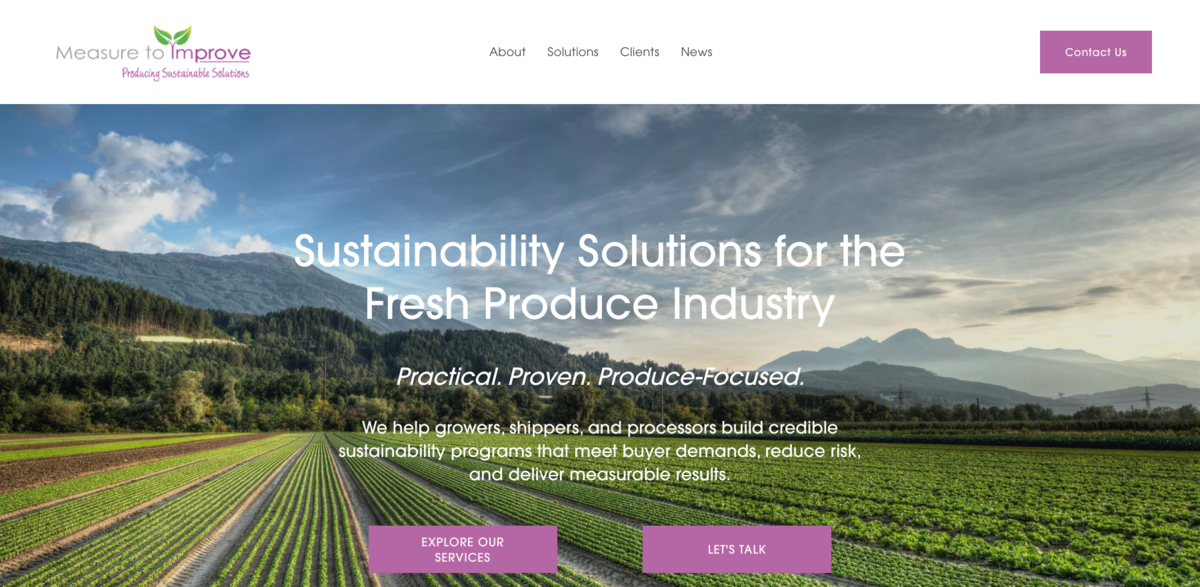 sustainability consulting fresh produce