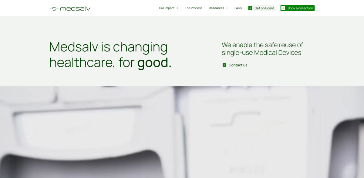 Medsalv: Enabling Sustainable Reuse of Medical Devices