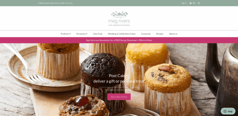 Meg Rivers Artisan Bakery: Handcrafted Cakes Delivered Across the UK
