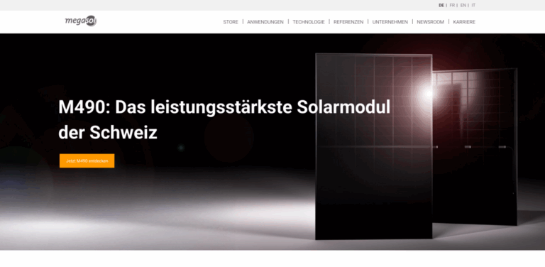 Megasol Energie AG: Innovative Swiss Solutions for Sustainable Photovoltaic Energy