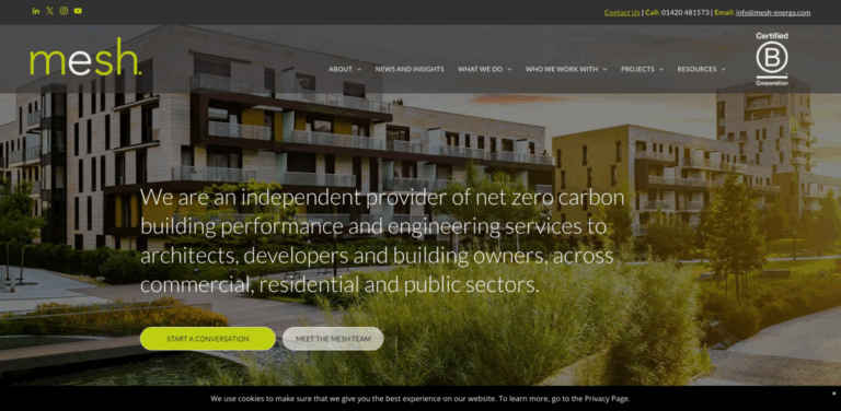 Mesh Energy: Specialists in Net Zero Carbon Building Performance