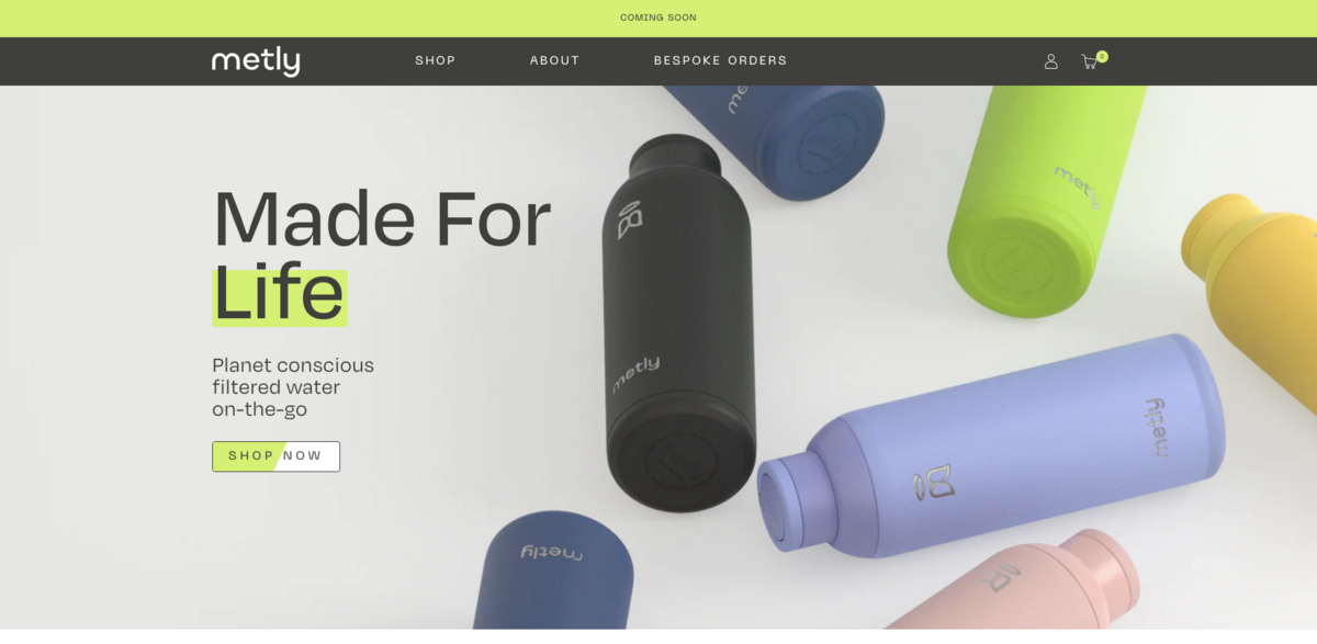 Metly eco-friendly water bottles