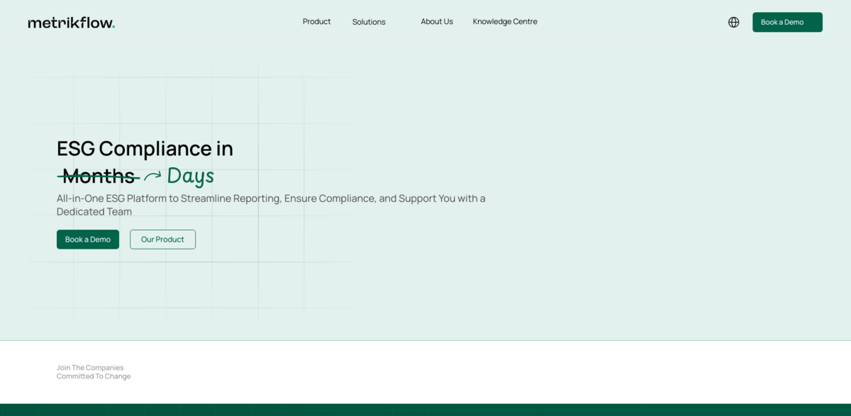Metrikflow ESG platform