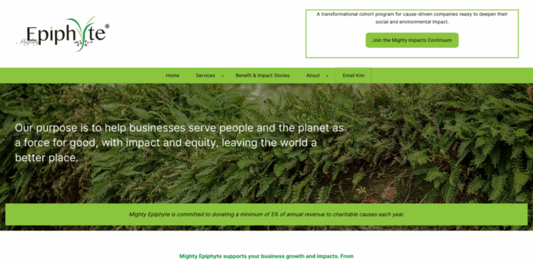 Mighty Epiphyte: Transforming Cause-Driven Companies for Greater Impact
