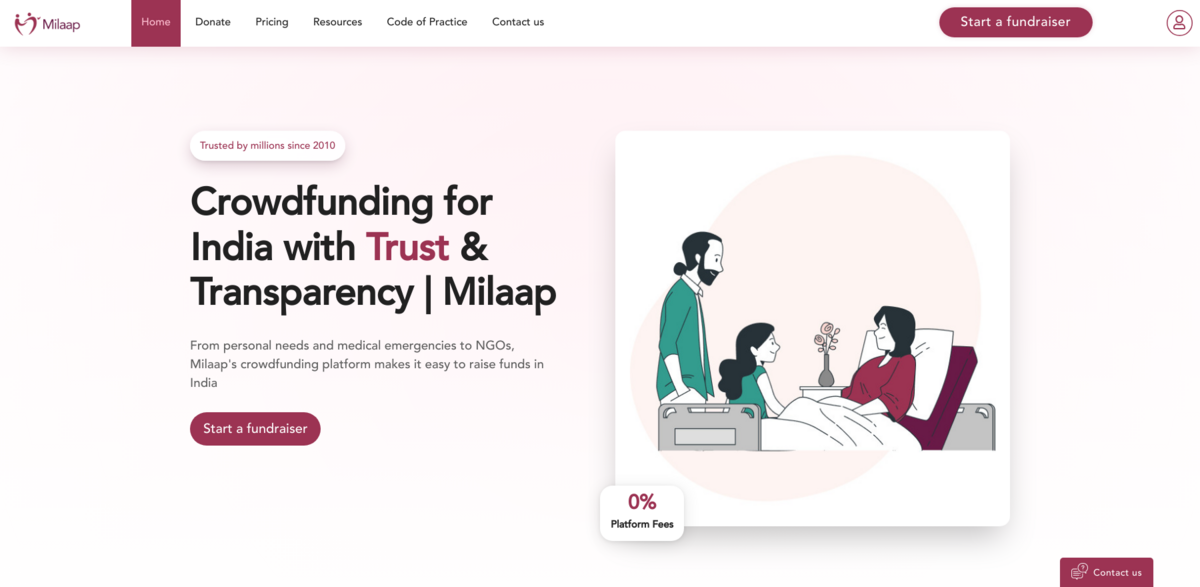 Milaap crowdfunding