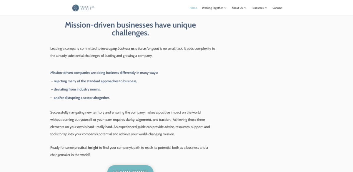 mission-driven consulting