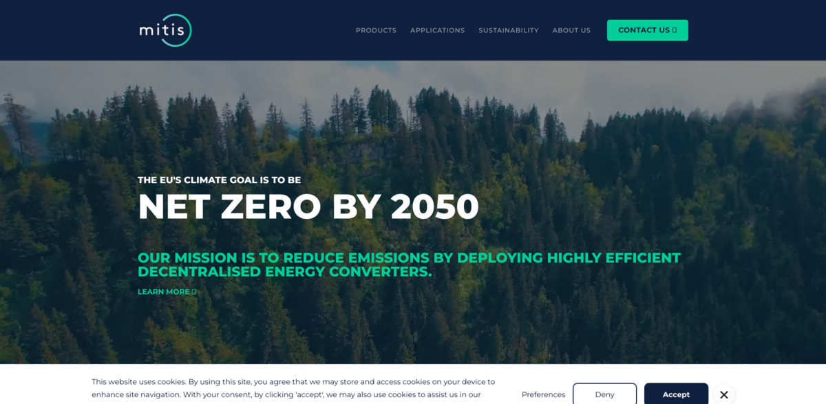 MITIS flameless combustion microturbine