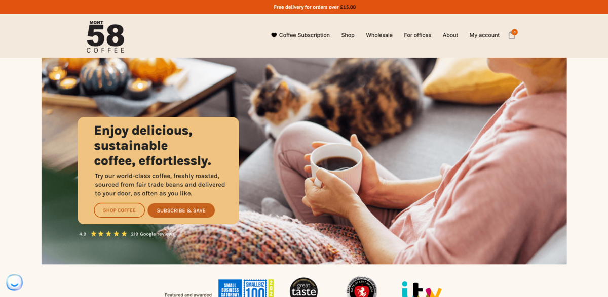 Mont58 Coffee Subscription