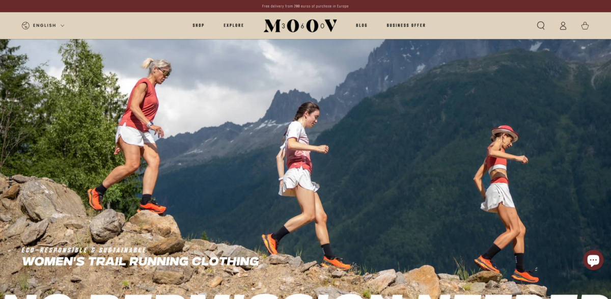 Moov360 trail running clothing