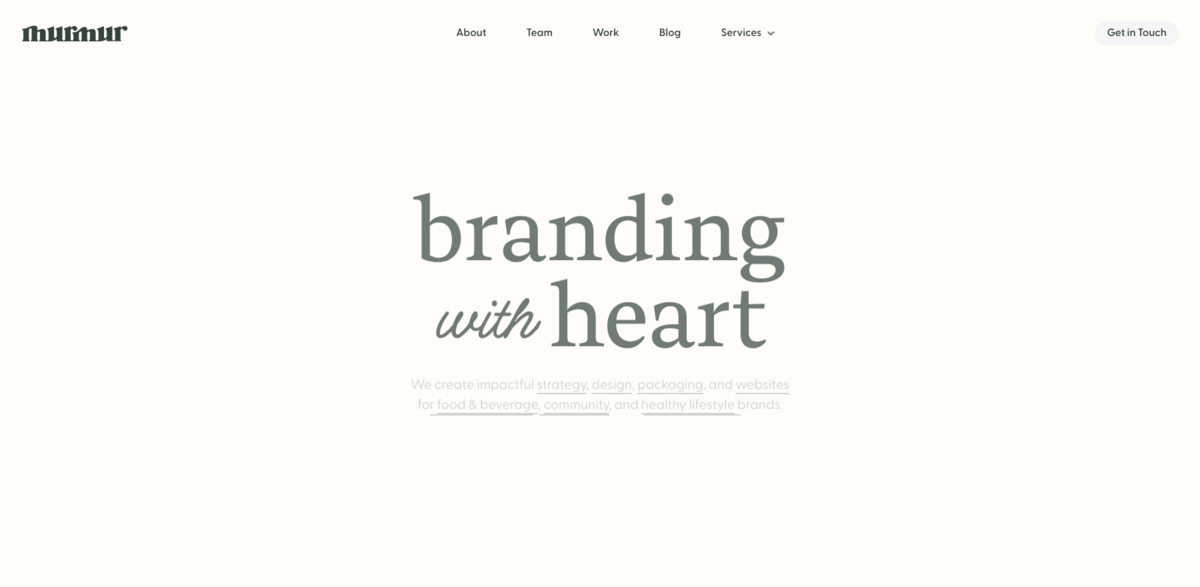 Murmur Creative branding design