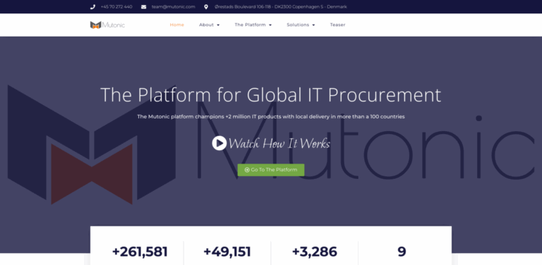 Mutonic: A Smart IT-Procurement Platform for Global Businesses