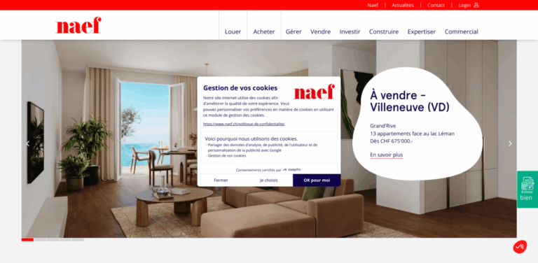 Naef Group: Comprehensive Real Estate Services in French-Speaking Switzerland