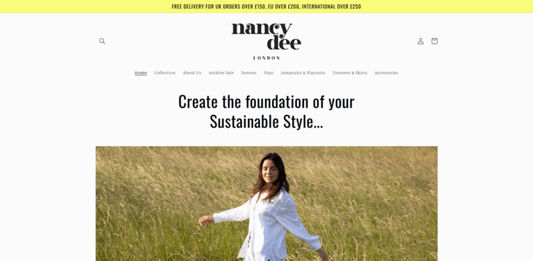 Nancy Dee: Sustainable Fashion with British Craftsmanship