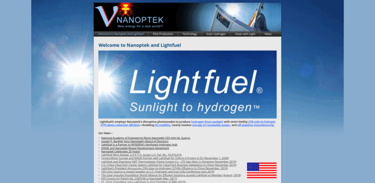 Nanoptek: Harnessing Nanoscale Technology for Clean Hydrogen Production