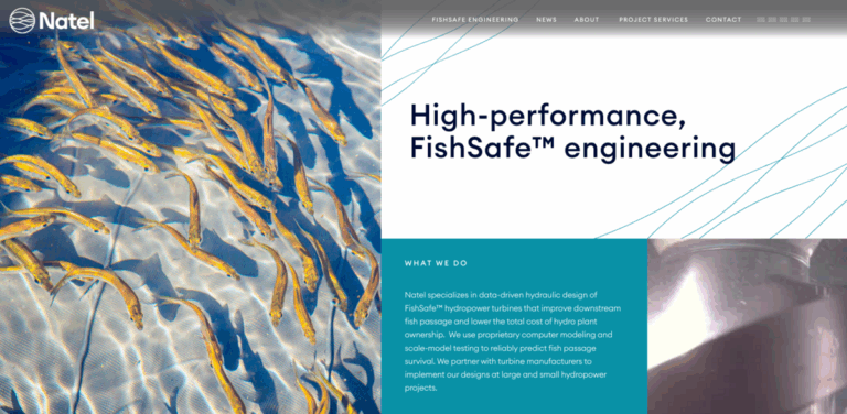 Natel Designs FishSafe™ Hydropower Turbines for Sustainable Energy