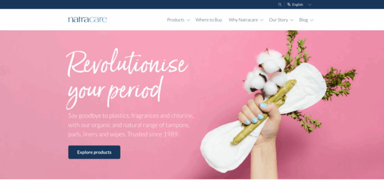 Natracare: Organic and Natural Menstrual Products for a Sustainable Future