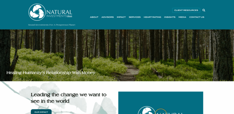 Natural Investments: Aligning Finance with Social and Environmental Values
