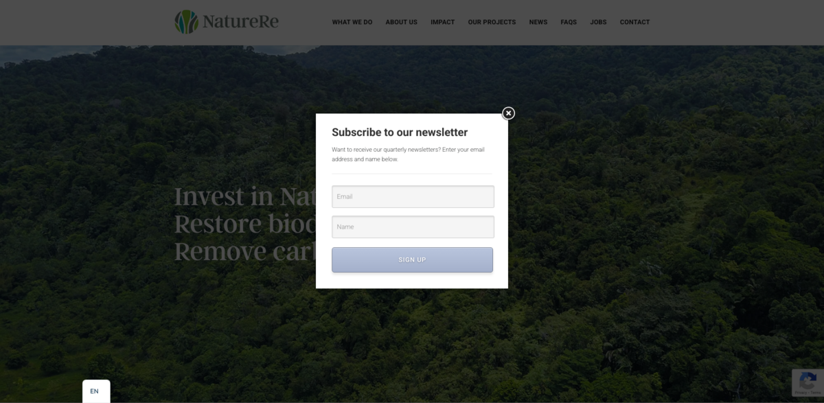 NatureRe carbon removal